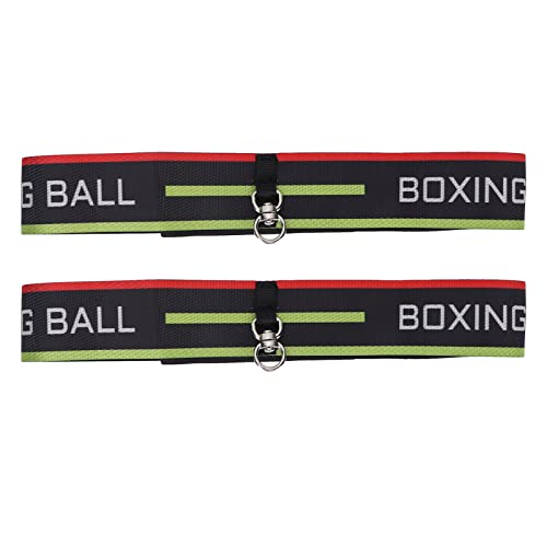 4 PU Boxing Reflex Ball with 2 Adjustable Boxing Ball Headband, 1 Storage Pouch, 1 Threading Needle, Portable Punching Balls for Adults to Improve Hand-Eye Coordination