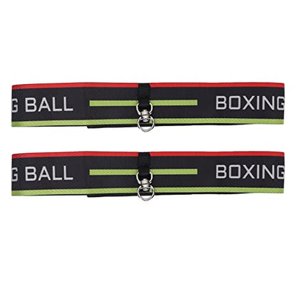 4 PU Boxing Reflex Ball with 2 Adjustable Boxing Ball Headband, 1 Storage Pouch, 1 Threading Needle, Portable Punching Balls for Adults to Improve Hand-Eye Coordination