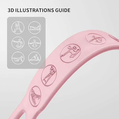 PROIRON Figure 8 Resistance Bands with Handles Exercise Band Stretch Bands for Yoga arm Chest and Shoulder Stretch 8 Shaped Resistance Band for Women