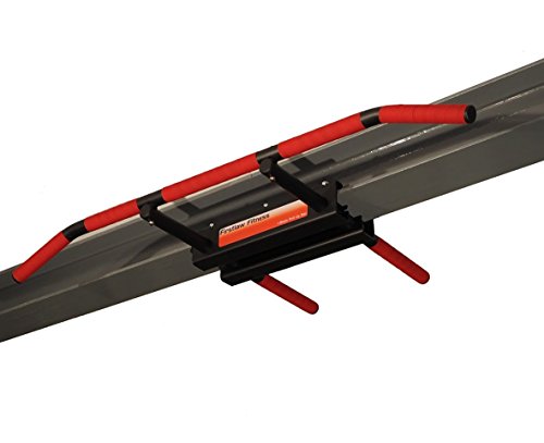 600 LBS Weight Limit - I-Beam Pull Up Bar - Bent Bar - Grip Tape - color: Red