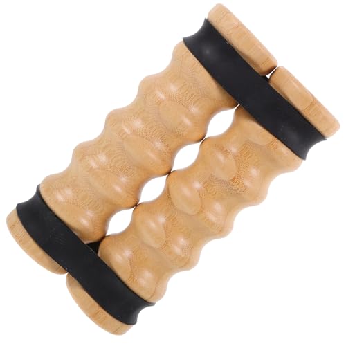 Wooden Handle Exercise Resistance Bands Set with 8 Adjustable Bands Portable Shoulder Chest Workout Stick for Home Gym and Travel Fitness