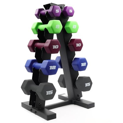 CAP Barbell Neoprene Dumbbell Weights Pairs & Sets | Color Series - style: 100 lb Set