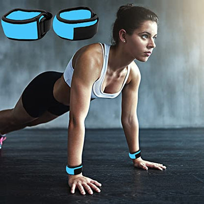 Pesas de Tobillo/Muñeca, Pesas de Puño de Mano de Brazo de Pierna Pequeña para Mujeres y Niños, Equipo de Ejercicio con Correas Ajustables para Gimnasio, Caminar, Trotar, Aeróbicos (1 Par) - color: 1.1 lb, Blue