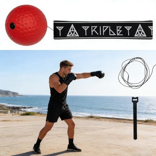 1pc Boxing Reaction Training Tool，Portable Speed Ball Boxing Trainer，Adjustable Headband Boxing Accessory，Reaction & Speed Training Equipment