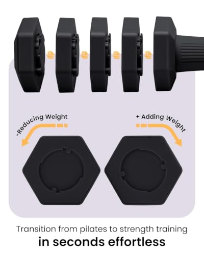 Adjustable Dumbbell Set, 4-in-1 Hand Weights, 5/6 LB Pair for Women Men - color: Black, style: 12 lbs Pair [6 lbs Each]