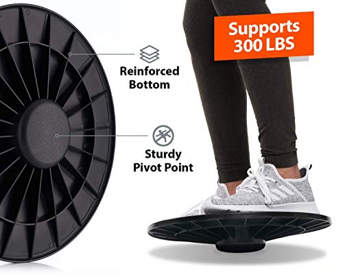Standing Desk Balance Board – Balancing Board for Under Desk- Exercise Balance Stability Trainer, Helps Increase Strength and Flexibility, Full Body Exercise - Office Wobble Boards – 15 Inch