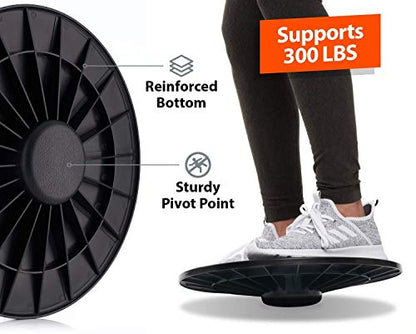 Standing Desk Balance Board – Balancing Board for Under Desk- Exercise Balance Stability Trainer, Helps Increase Strength and Flexibility, Full Body Exercise - Office Wobble Boards – 15 Inch