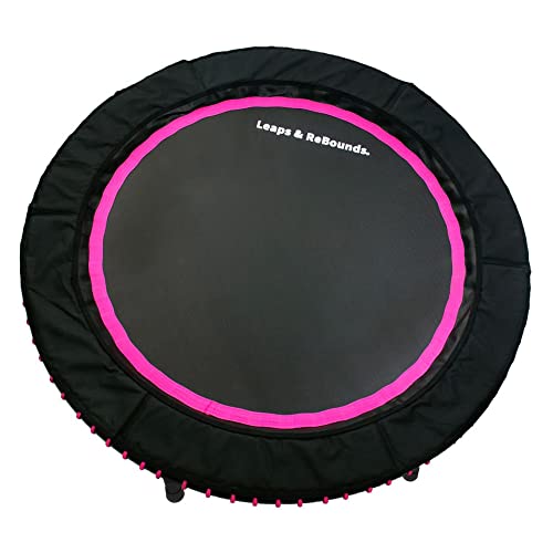 LEAPS & REBOUNDS Fitness Trampoline Rebounder - 48 in Pink