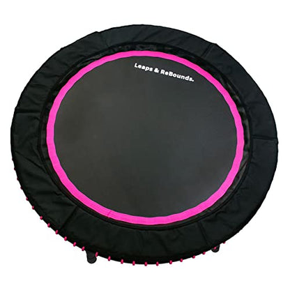 LEAPS & REBOUNDS Fitness Trampoline Rebounder - 48 in Pink
