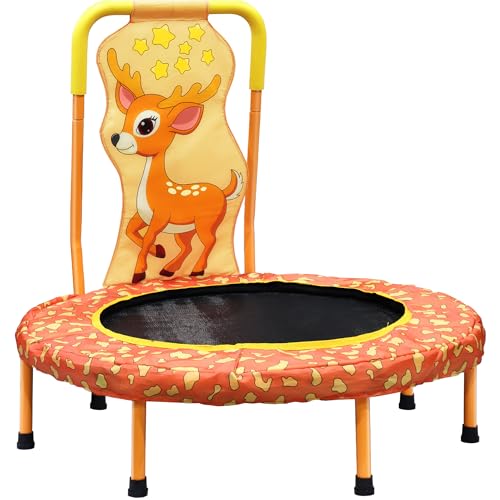 36 Inch Kids Trampoline Mini Trampoline with Handle, 36'' Indoor Outdoor Trampolines for Kids, Toddler Small Mini Baby Fitness Rebounder Recreational Trampolines, Birthday Gift Ideas