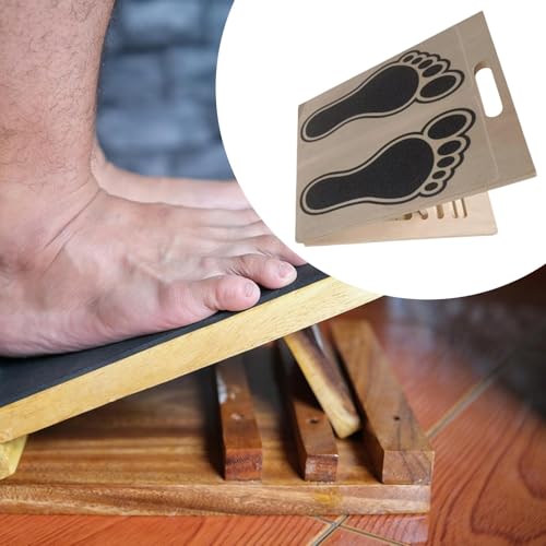 Slant Board Calf Stretcher Ankle and Foot Incline Board Wood Anti Slip Surface Squat Wedge for Home Gym