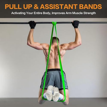 Resistance Bands, Pull Up Bands, Pull Up Assistance Bands Set for Men & Women, Exercise Workout Bands for Working Out, Body Stretching, Physical Therapy, Muscle Training