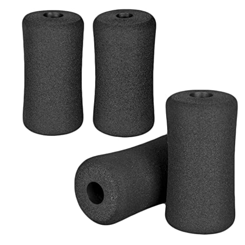 Foam Foot Pads Rollers Two Pair for Home Gym Exercise Machines Equipments Replacements with 1 Inch(2.5cm) Rod (Foam 5.12" X 2.76" Od X 0.87" Id) - color: Foam 5.12" X 2.76" Od X 0.87" Id