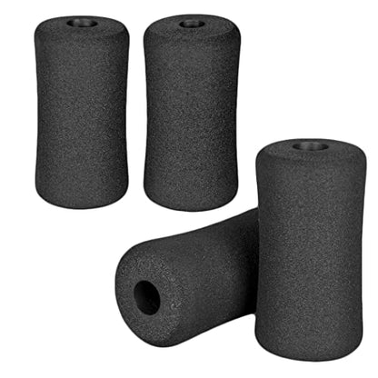 Foam Foot Pads Rollers Two Pair for Home Gym Exercise Machines Equipments Replacements with 1 Inch(2.5cm) Rod (Foam 5.12" X 2.76" Od X 0.87" Id) - color: Foam 5.12" X 2.76" Od X 0.87" Id