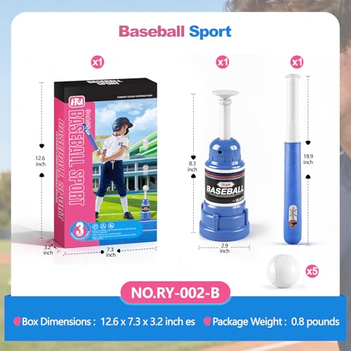 Tee Popper Baseball Training Equipment, Pop Up Baseball Trainer for Softball & Baseball Training, Baseball Popper Practice Tool, Baseball Gifts for Boys 8-12