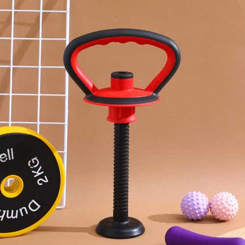 Luxshiny Adjustable Kettlebell Handle and Base Nut Set for Home Gym Fitness, Portable Weightlifting Dumbbell Grip Accessory for Strength Training and Exercise Equipment