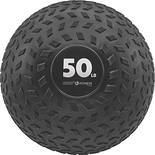 Champion Sports Rhino Fitness Slam Ball – Sand-Filled, Bounce-Resistant Ball for Strength & Conditioning, 6–50 lb - style: 50 Pound
