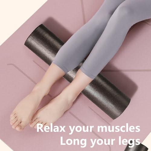 Epp Foam Roller for Tissue Massage – Firm Muscle Recovery Tool for Pilates Stretching Core Training and Post Workout Relief – Compact Portable Fitness Roller for Home Gym and Travel