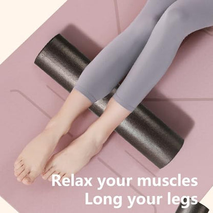 High Density Round Foam Roller, Expanded Polypropylene Muscle Roller for Pilates and Stretching, Full Body Fitness Massage Tool (30cm) - size: 30cm