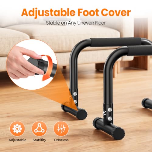 RELIFE REBUILD YOUR LIFE Dip Bar for Home Gym Training 400LBS Parallel Bars - color: Black-03