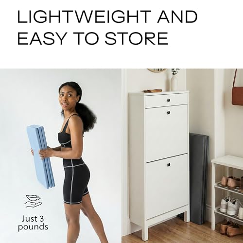 Stakt The Original Foldable Yoga Mat, Premium Foldable Exercise & Workout Mat with Non-Slip Surface, Lightweight Portable for Studio or Home Use, As Seen on Shark Tank