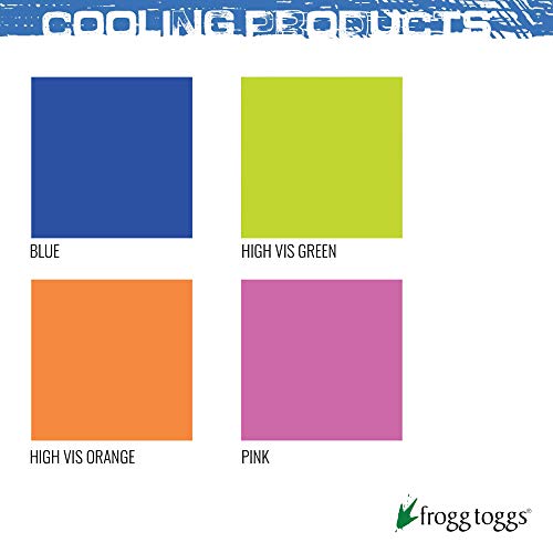 FROGG TOGGS Chilly Mini Cooling Neck Towel, 29" x 3" - color: High Vis Green: 6-pack