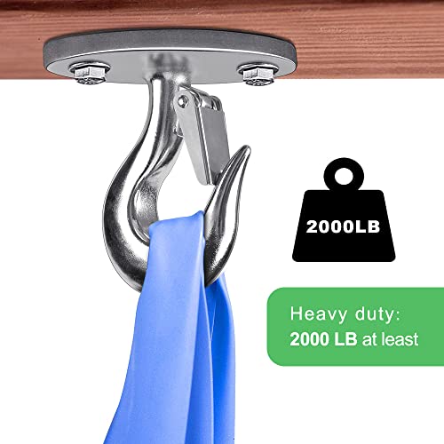 Dolibest Ceiling Anchor Mount for Yoga Swing Suspension, Resistance Band Wall Anchor, Body Weight Strength Training Systems, 2000LB Capacity, Stainless Steel,1PCS