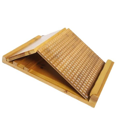 Folding Wooden Stretching Board Leg Stretcher Nonslip Fitness Board for Foot Massage Flexibility Homes Gym Fitness