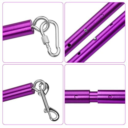 Spreader Bar Kit, Adjustable Workout Pilates Bar with Heavy Duty Exercise Stainless Steel Bar for Home Gyms Tools.