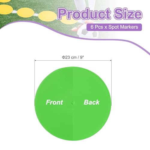 PATIKIL Spot Markers, Non-Slip Floor Agility Markers Flat - color: Green