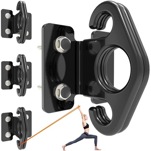 Resistance Band Wall Anchor Set，No Weld Wall Mount for Exercise Bands & Suspension Straps Resistance Band Wall Mount System Compact Strength Training Kit for Home Gym Workouts & Physical Therapy