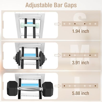 Small Dumbbell Rack，Heavy Duty Adjustable Dumbbell Weight Rack with Side Hooks,Gym Equipment Weight Set holderfor Dumbbell,Kettlebells Rack, Other Gym Accessories - size: 3-Tier