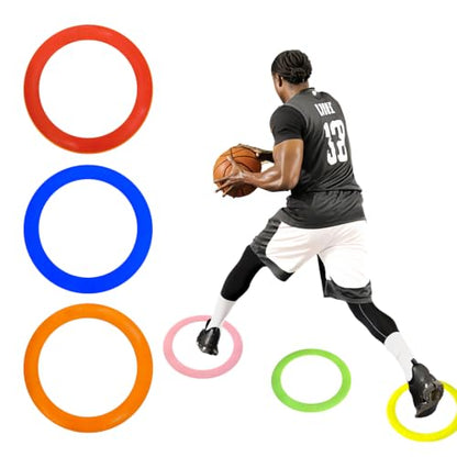 Colorful Anti Slip Safety Agile Ring Speed Ring 3 PCs Speed and Agility Training Equipment Basketball Training Equipment Sports Agility Training Skill Improvement Equipment - color: Mixed 2