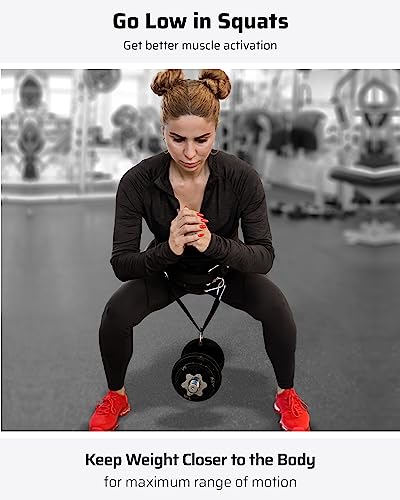 THEFITGUY Sled Pulling Belt & Dumbbell, Barbell Loading Straps | Ultimate Combination for Maximized versatility & strength