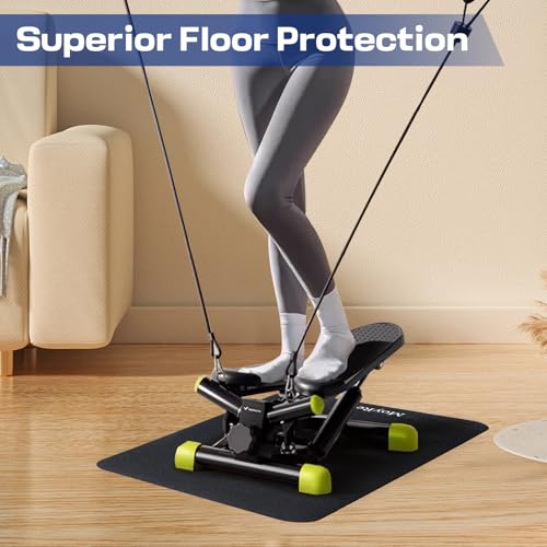 MoyRetty Non-Slip Workout Mat for Under Desk Elliptical(23.6x15.7 inches), Ellipse Leg Exerciser Machine Mat, Suitable for Electric Seated Foot Pedal Exerciser, Stability and Floor Protection