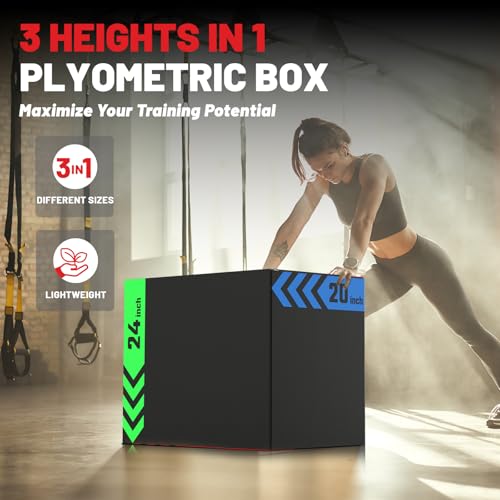 papababe 3-in-1 Jump Box, Anti-Slip, High-Density Foam - style: 20 x 24 x 30 inch (68 lb)