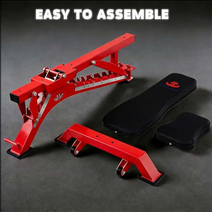 Adjustable Weight Bench 1300 lb Capacity, 40-Position Workout Bench with 10 Backrest & 4 Seat Angles, Heavy Duty Strength Training Bench for Home Gym, Garage Gym, Incline Flat Dumbbell Workouts