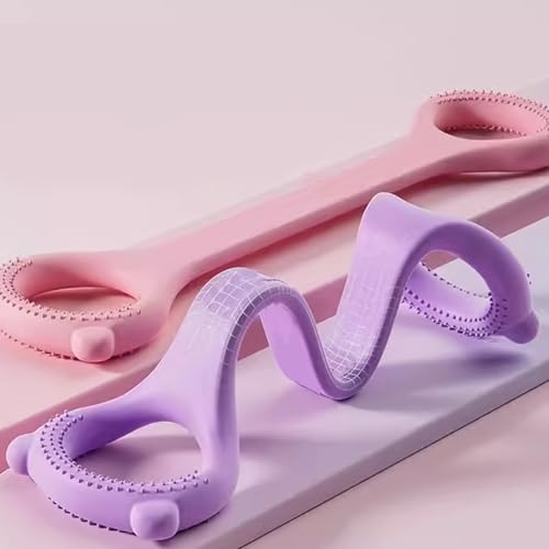 Stretching Band Enhances Fitness Training with Back Feature for Neck Shoulder Uncomfort Relief Gym Stretching Tool