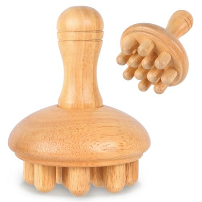 Wood Therapy Massage Tools, Anti Cellulite Massager Body Scraping Lymphatic Drainage Massager,Trigger Point Wood Therapy Gua Sha Tool for Body Sculpting,Back, Legs, Full Body Use - style: Wooden Massager