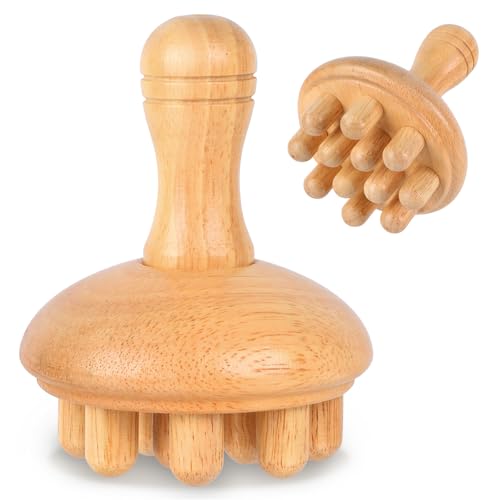 Wood Therapy Massage Tools, Anti Cellulite Massager Body Scraping Lymphatic Drainage Massager,Trigger Point Wood Therapy Gua Sha Tool for Body Sculpting,Back, Legs, Full Body Use - style: Wooden Massager