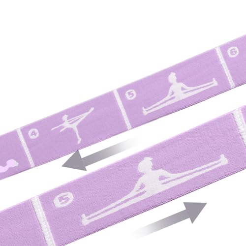 Yoga Strap with 10/12 Loops - Multi-Functional Stretch Band for Pilates, Dance, Gymnastics, Physical Therapy, Flexibility & Resistance Training, Ballet, Latin Workouts