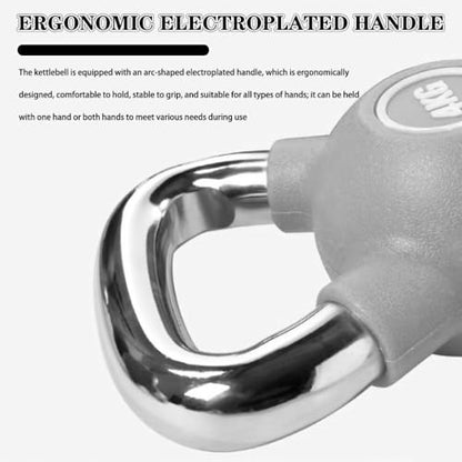 Kettle Bells Women Gym Professional Training Kettlebell, Men's Abdominal Strength Training Dumbbell, Electroplated Handle, Swing/Squat(Green-8kg) - color: Green-8kg