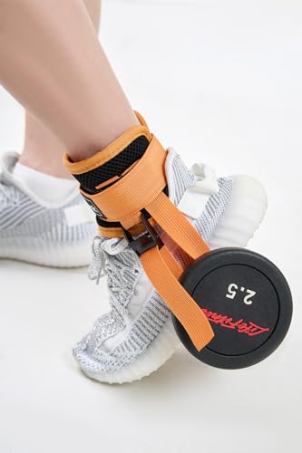 Adjustable Adjustable Feet Dumbbell Attachment,Feet Weight Lifting-Foot Weights for Exercise, Leg Extensions,Tibialis Trainer,Leg Lift Exercise Equipment - color: Style 1-Orange 1pc