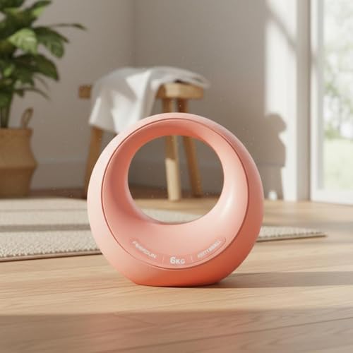 Soft Kettlebell Non-Slip Grip 4kg Kettlebell Ergonomic Handle Donut Weight for Women, Beginners, Home Gym, Workout