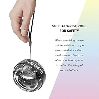 Wrist Strengthener Ball Forearm Exerciser Auto-Start Wrist Gyro Ball, Lotorr Ball Used to Strengthen Arms, Fingers, Wrist Bones and Muscles