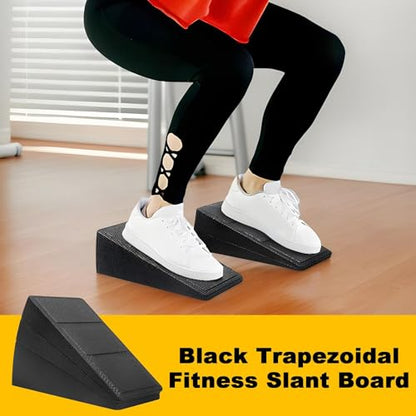 Calf Stretch Wedge,Anti-slip Training Equipment,Incline Board for Calf Stretcher - for Men Women Youth Teens Leg Knees Heel Ankle Workout Exercise Fitness Yoga Pilates Home Gym Recover