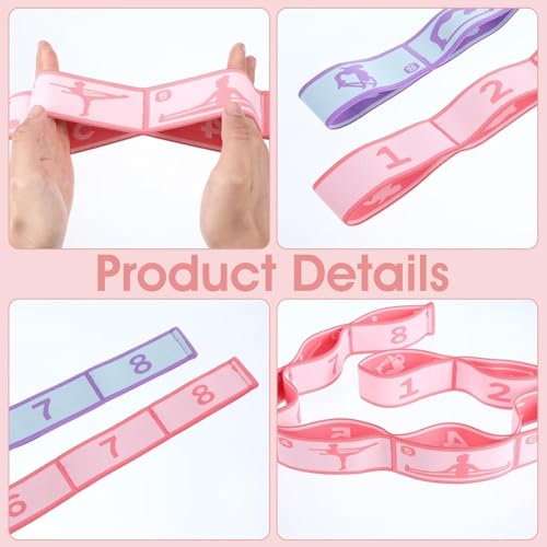 Multi-Loop Stretch Band - Yoga, Pilates, Ballet, and Physical Therapy Stretching Strap for Flexibility, Leg Stretching, and Exercise - Durable Stretching Equipment