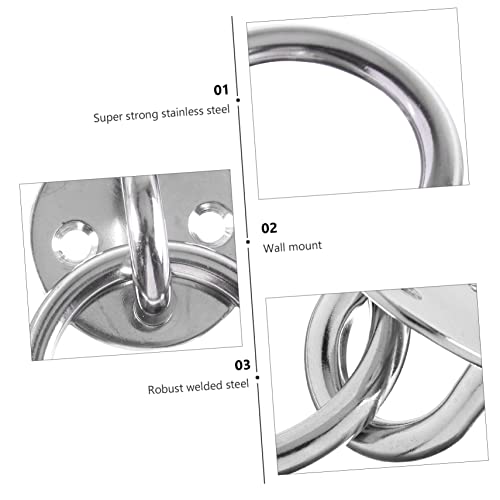 NOLITOY 2sets Heavy Duty Hooks Wall Mount Suspension Trainer Bracket Ceiling Anchor for Gymnastics Rings Swings Cable Ropes
