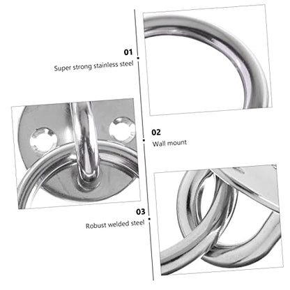 NOLITOY 2sets Heavy Duty Hooks Wall Mount Suspension Trainer Bracket Ceiling Anchor for Gymnastics Rings Swings Cable Ropes