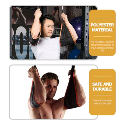 Hanging Ab Straps Set for Core Strength Training, Sturdy Portable Gym Ab Training Belt with Adjustable Suspension, Household Workout Gear for Home and Gym Use